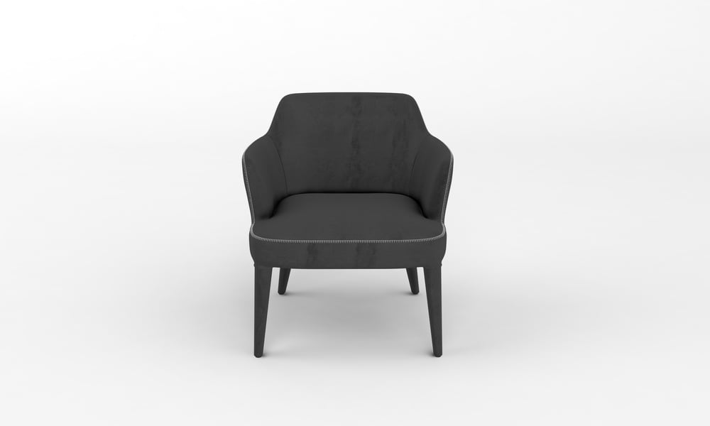 Chair Front View Furniture 3D Rendering